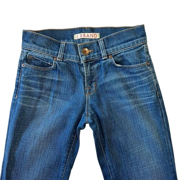 J Brand Mid Rise Dark Wash Flare Jeans Size 25 - Picture 3 of 6